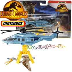 Jurassic World Dominion Matchbox Игрален комплект Helicopter Quetzacoaltlus H